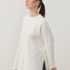 Combed interlock relax blouse ecru