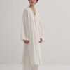 linen-kimono-women-lebanon-KanStore Linen scallop detailed kimono ecru