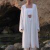 linen-kimono-women-lebanon-KanStore Linen scallop detailed kimono ecru
