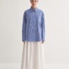 striped-oversize-shirt-blue-online-KanStore Striped oversize shirt blue