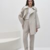 Oversize trench coat natural