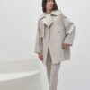 Oversize trench coat natural