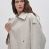 Oversize trench coat natural