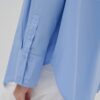 blue-oversized-cotton-shirt-women-lebanon-KanStore Oversize cotton shirt blue