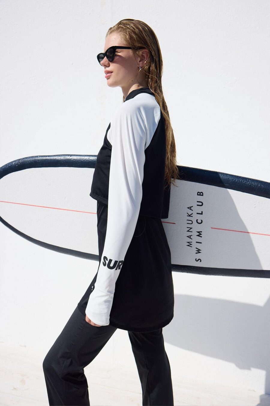 Black modest 3-piece swimsuit set