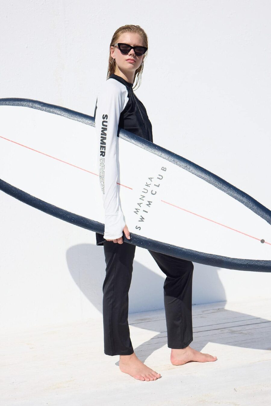 Black modest 3-piece swimsuit set