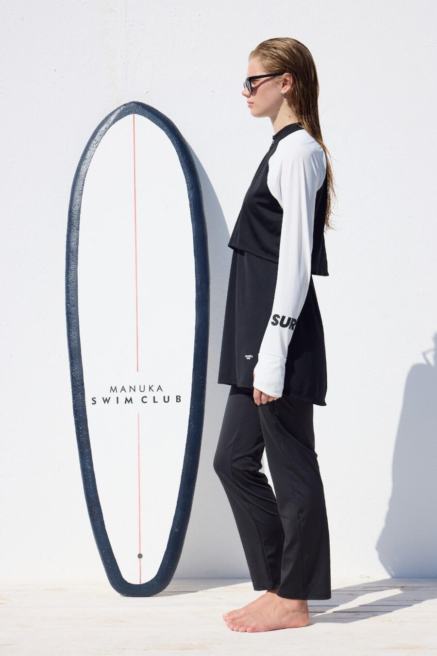 Black modest 3-piece swimsuit set