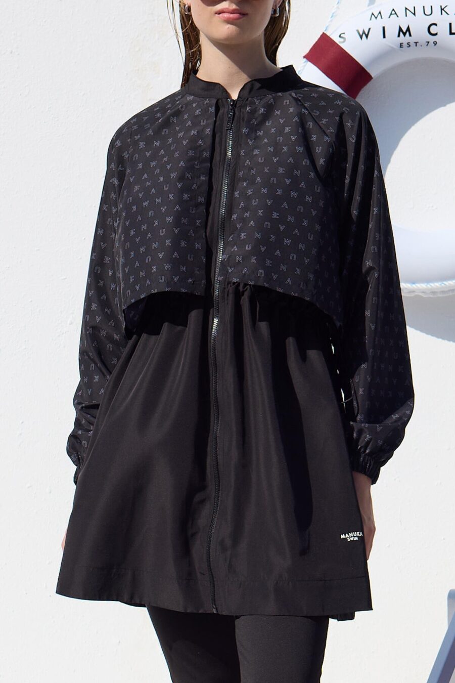 Windbreaker 3-piece hijab swimsuit set logo