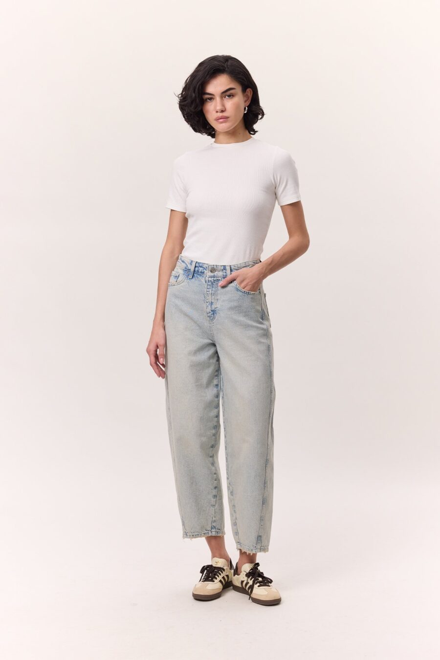 Loose baggy fit jeans light blue