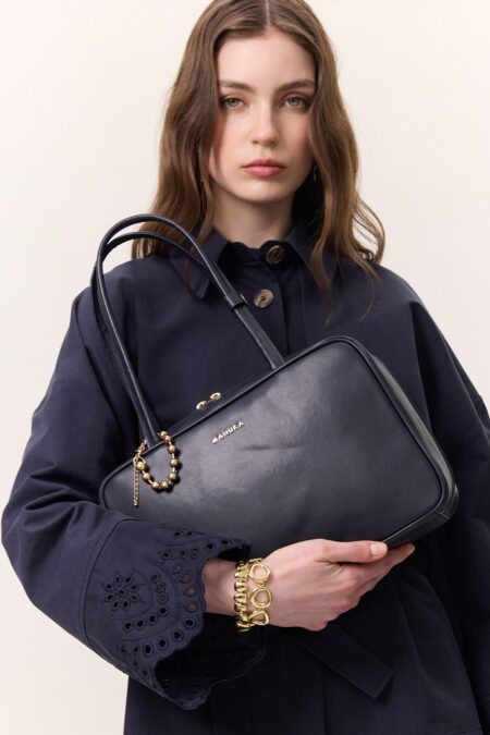 Simona tote bag navy blue