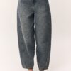 Loose baggy fit jeans gray blue
