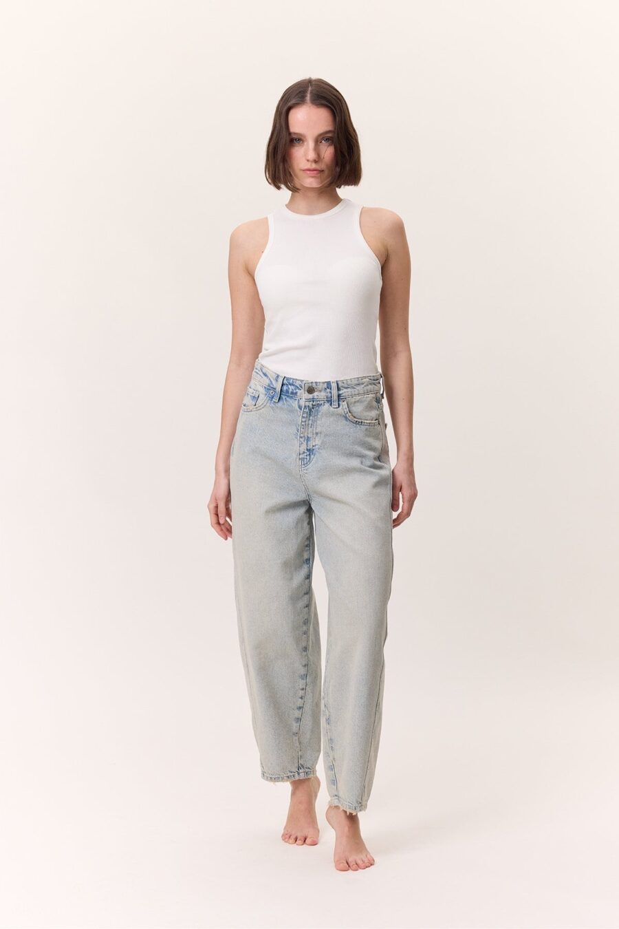 Loose baggy fit jeans light blue