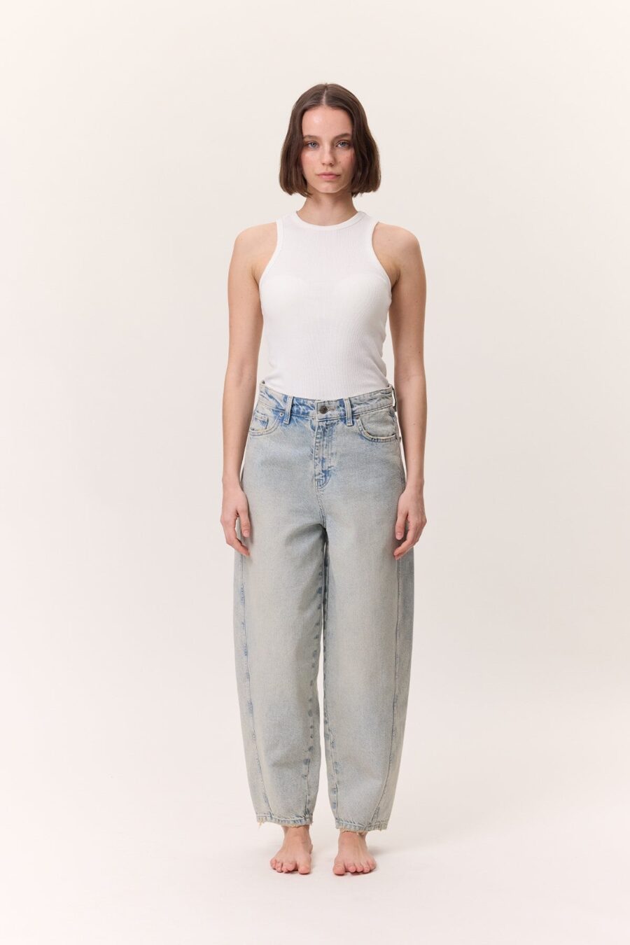 Loose baggy fit jeans light blue