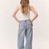 light-blue-loose-fit-jeans-women-lebanon-KanStore Mid waist loose fit jeans light blue