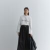 Pleated skirt black