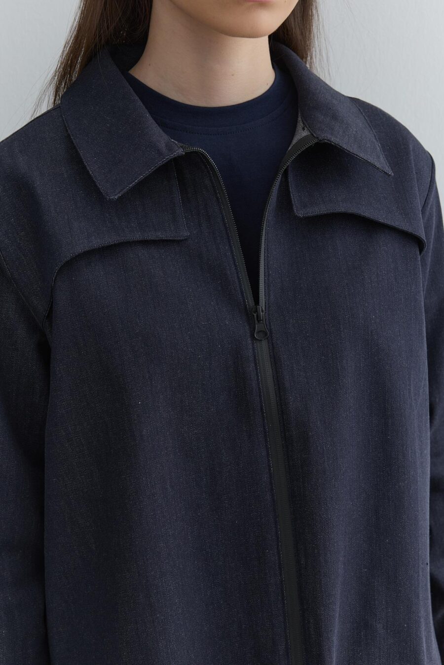 Allerli denim jacket navy blue