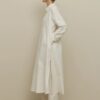 Britli linen maxi shirt white