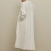 Britli linen maxi shirt white