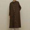 Britli linen maxi shirt brown