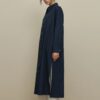 Britli linen maxi shirt navy blue