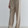 Straight leg trousers mink