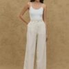Natural palazzo trousers
