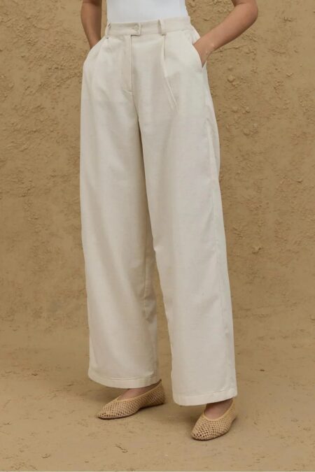 Natural palazzo trousers