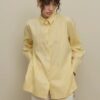 Cuffed shirt yellow