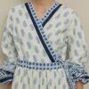 Paisley kimono dress blue