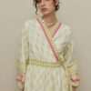 Paisley kimono dress green
