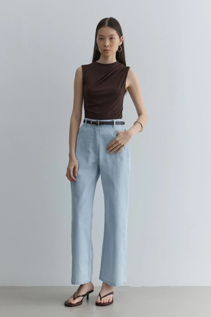 Straight cut jeans light blue