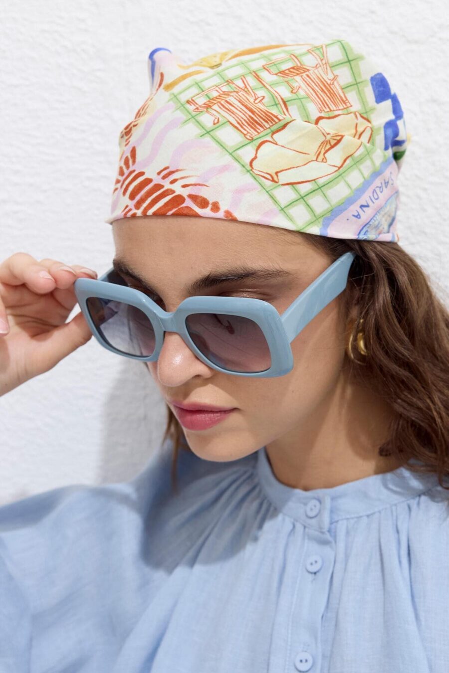 Patterned cotton scarf summer dream