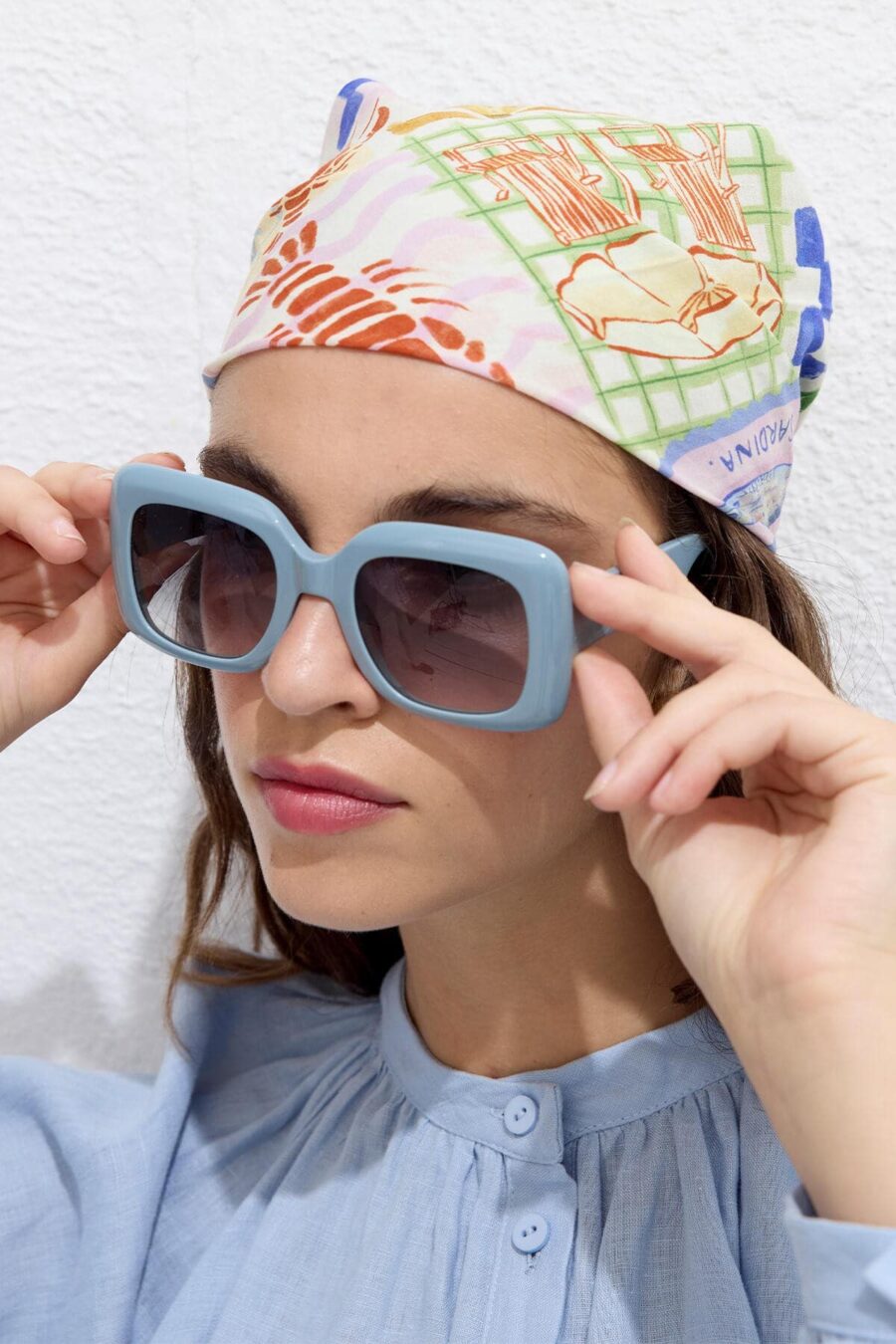 Patterned cotton scarf summer dream