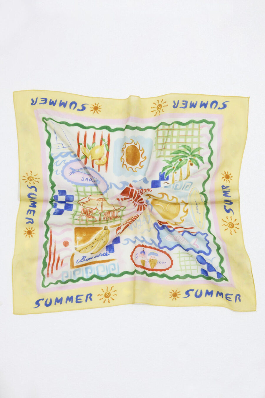 Patterned cotton scarf summer dream