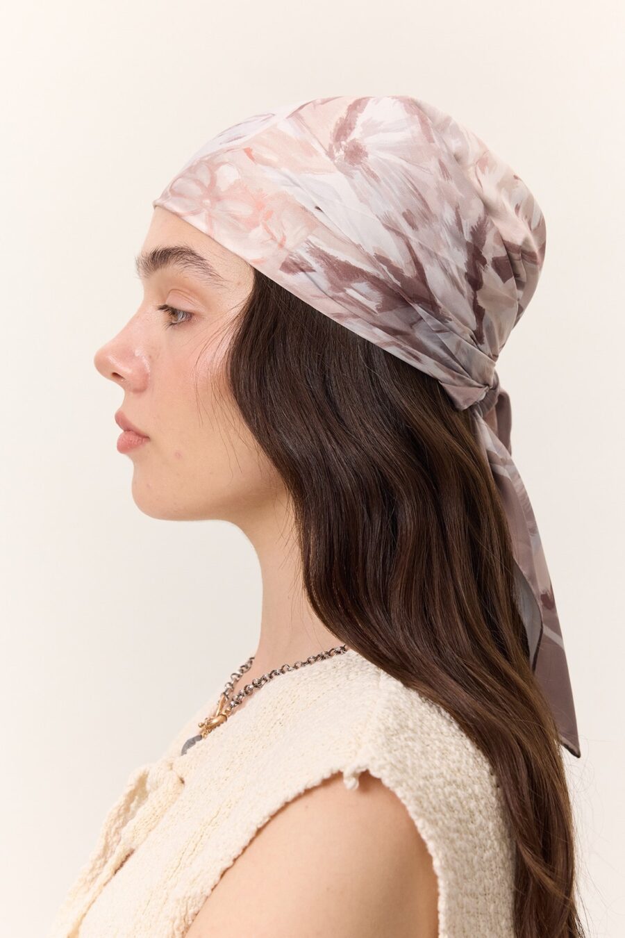 patterned-satin-scarf-sofia-beige-lebanon-kanstore Patterned satin scarf sofia beige