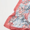 Patterned satin scarf sofia salmon