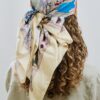 patterned-satin-shawl-guel-lebanon-kanstore Patterned satin shawl guel