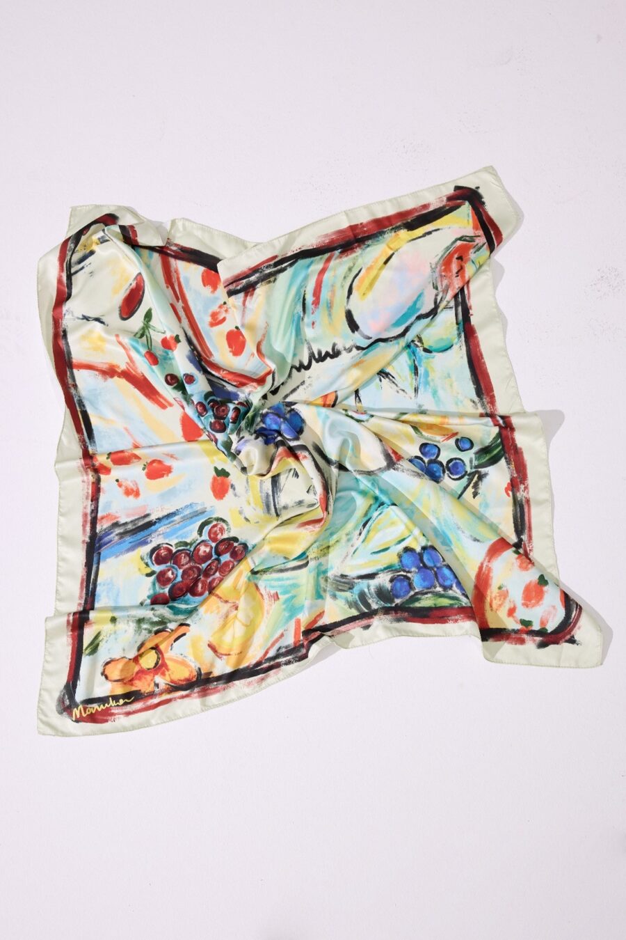 patterned-satin-shawl-gia-lebanon-kanstore Patterned satin shawl gia