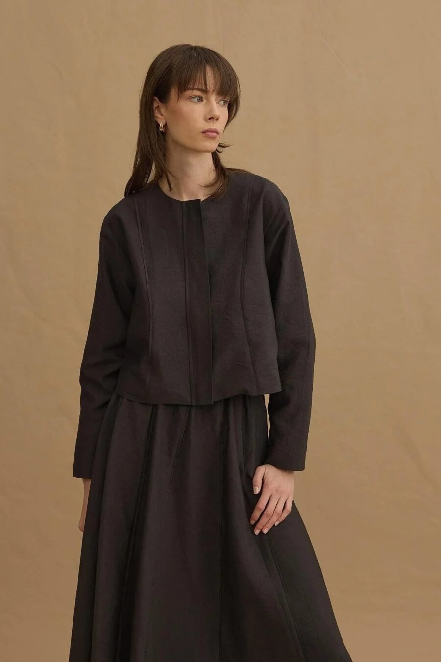 Anthracite tailored blazer suit