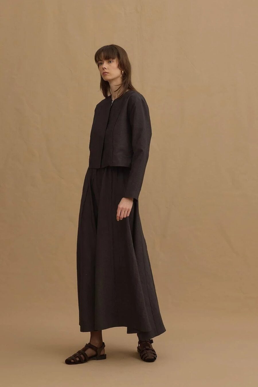 Anthracite tailored blazer suit