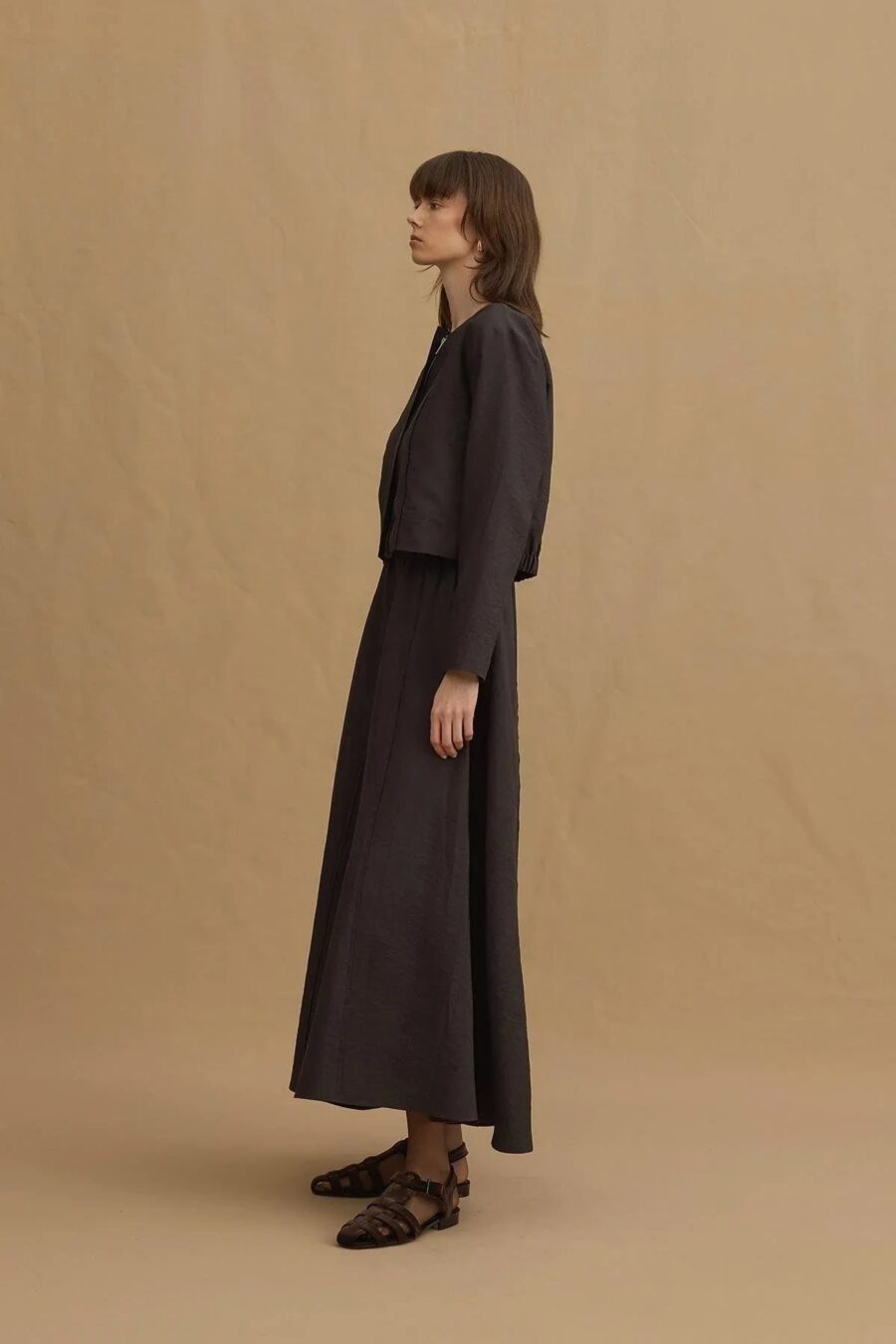 Anthracite tailored blazer suit