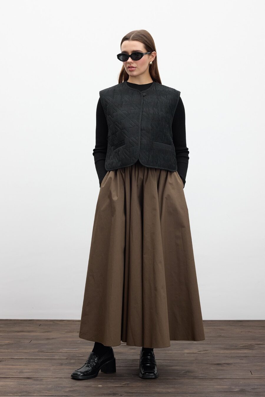 black-quilted-embroidered-vest-women-lebanon-kanstore Black quilted embroidered vest