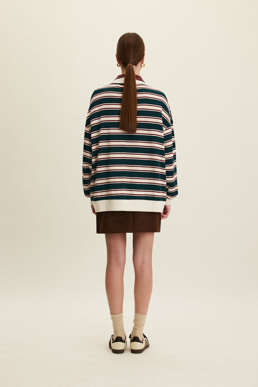 green-oversized-polo-sweatshirt-lebanon-kanstore Green oversized polo sweatshirt