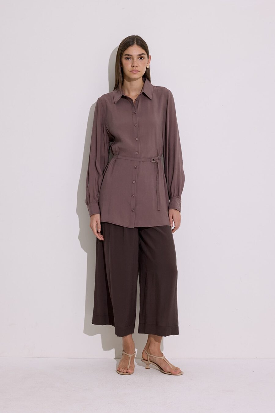 modal-belted-shirt-dried-rose-women-lebanon-kanstore Modal belted shirt dried rose