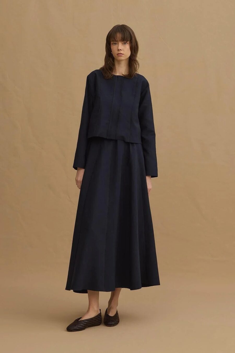 Navy tailored blazer suit