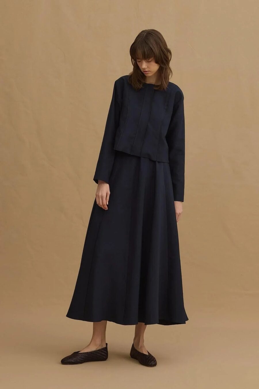 Navy tailored blazer suit