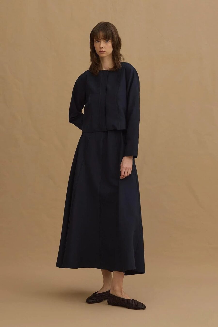 Navy tailored blazer suit