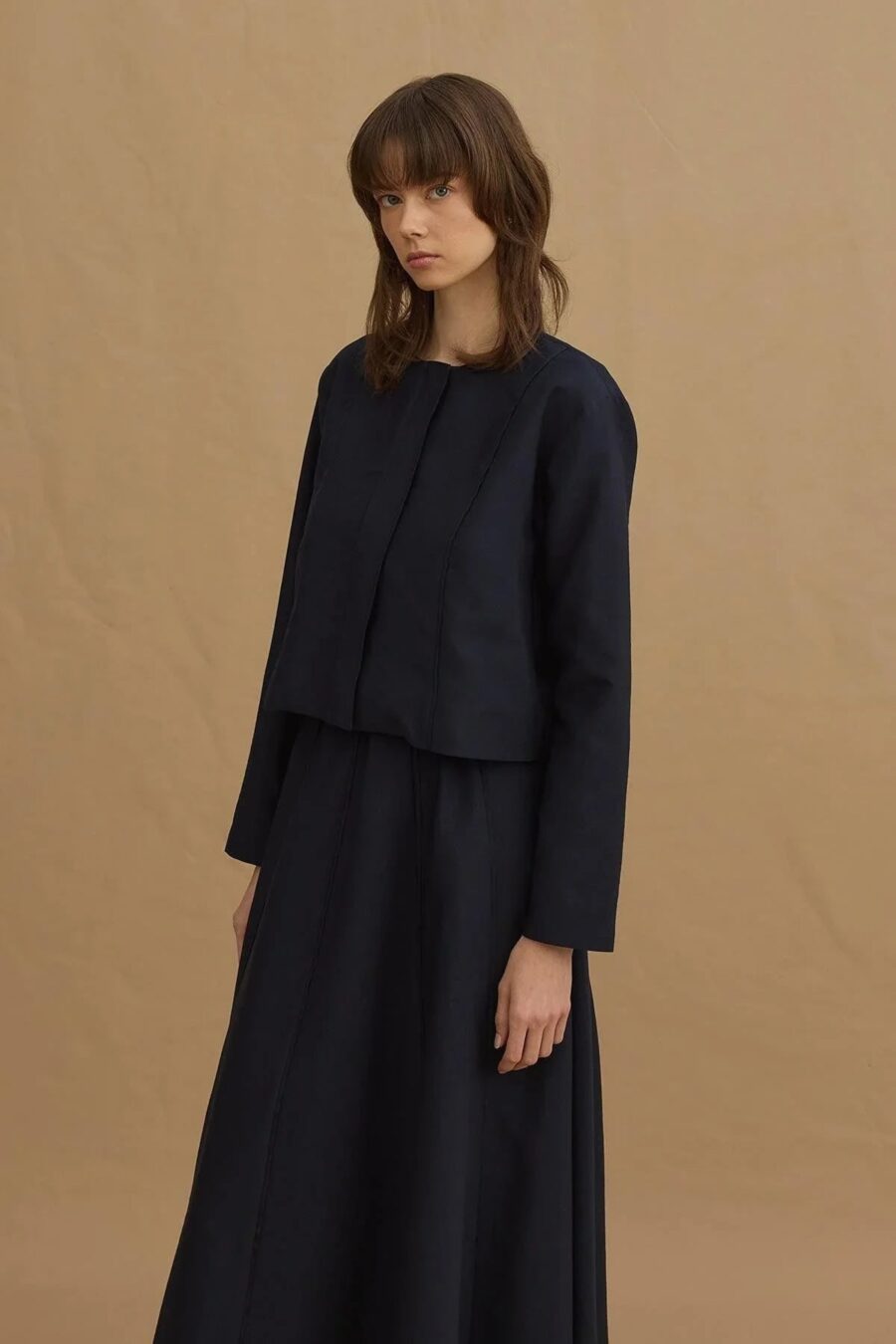 Navy tailored blazer suit