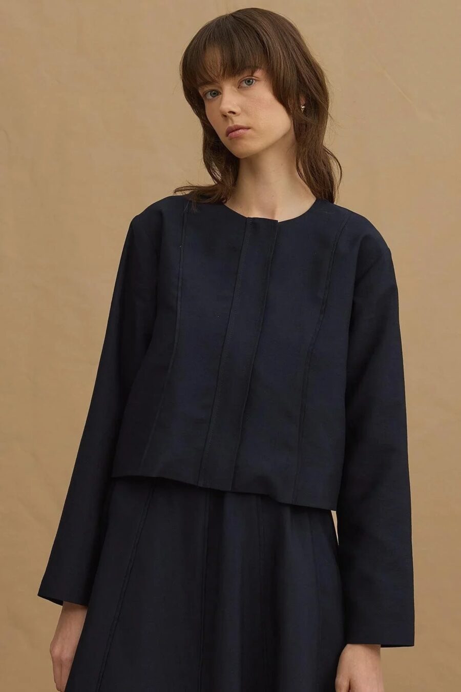 Navy tailored blazer suit