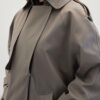 oversized-short-trench-coat-grey-women-Lebanon-Kanstore Oversized short trench coat grey